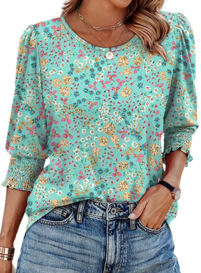 Flowers on Lake (Almost sold out) / 3XL (18-20)