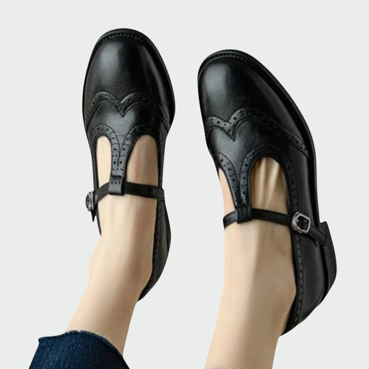 Olivia™ | Elegant Leather Mary Jane Shoes