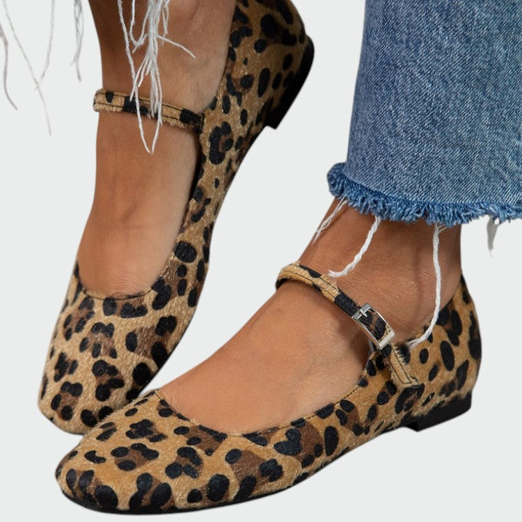 Olivia™ | Leopard Print Mary Jane Shoes