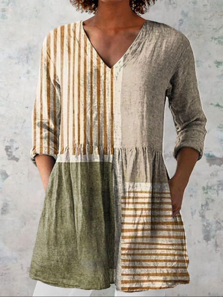 Halley | Long V-Neck Shirt