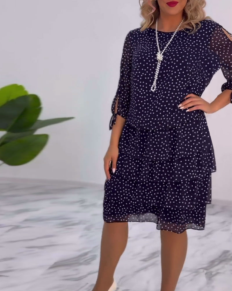 Tilly - Polka Dot Layered Dress