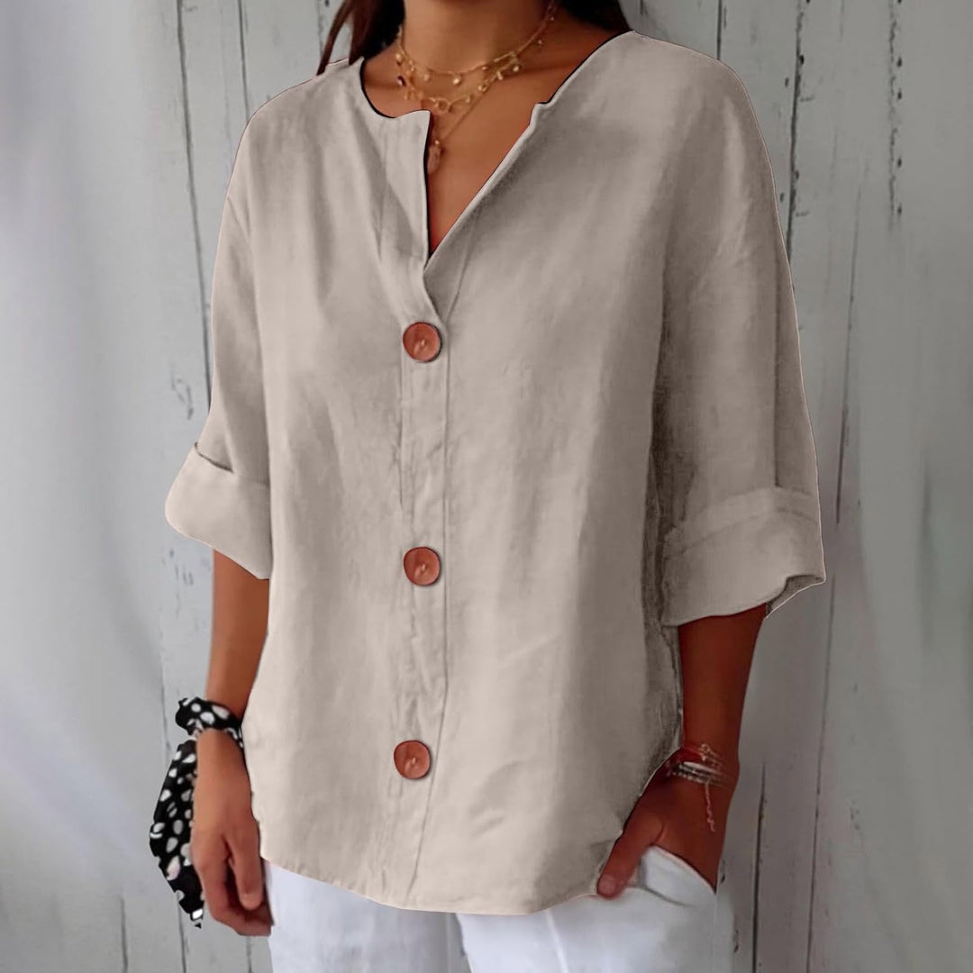 Caroline™ – Light and Airy Linen Shirt for Sunny Days