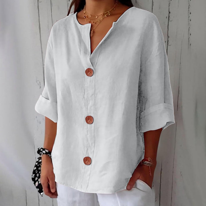 Caroline™ – Light and Airy Linen Shirt for Sunny Days