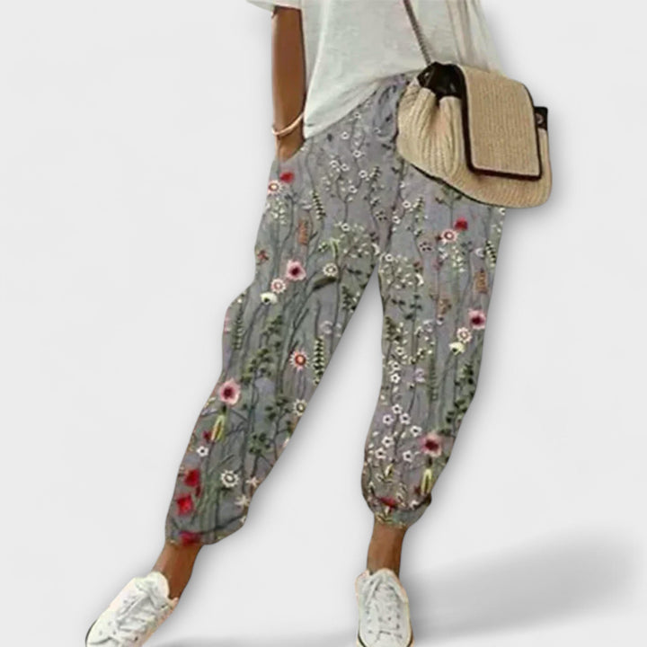 Barbara - Comfortable Cotton-Linen Trousers