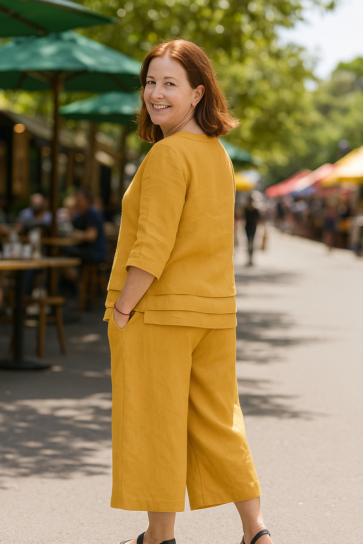 Samantha | Flattering Cotton-Linen Duo