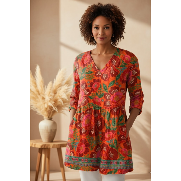 Felicity | Long V-Neck Shirt