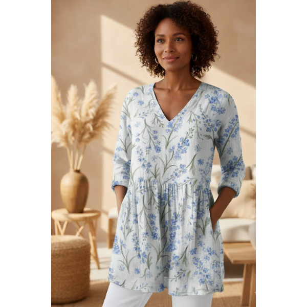 Kara | Long V-Neck Shirt