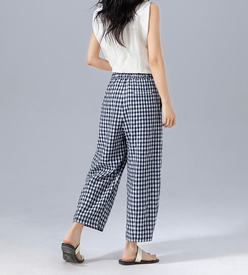 Sabby | Gingham Trousers