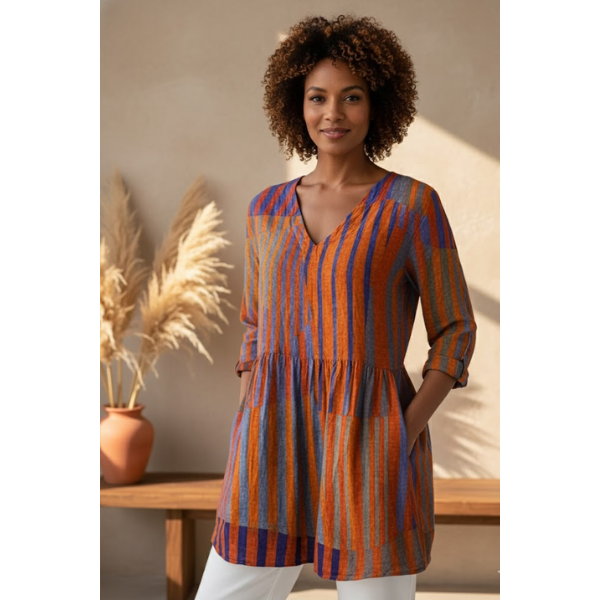 Nadia | Long V-Neck Shirt