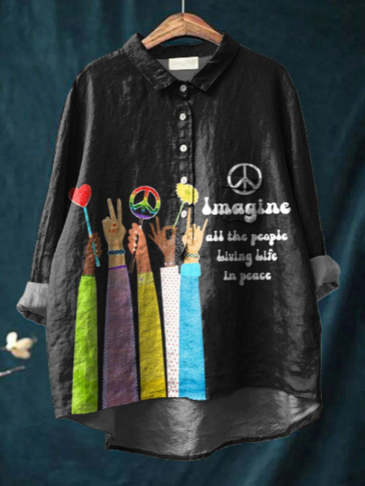 Kenza | Peace Hippie Art Shirt