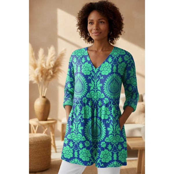 Beatrix | Long V-Neck Shirt