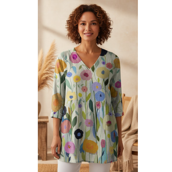 Blaire | Long V-Neck Shirt