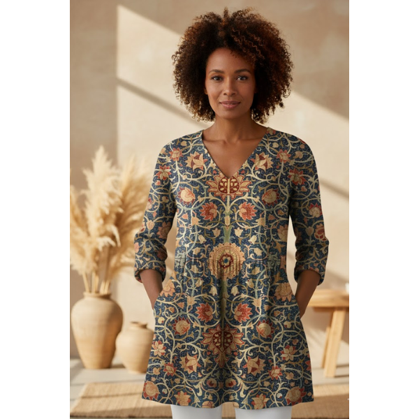 Elara | Long V-Neck Shirt