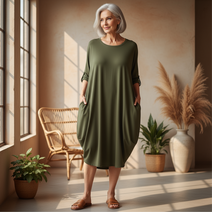 Miranda - Comfortable Tummy Covering Dress