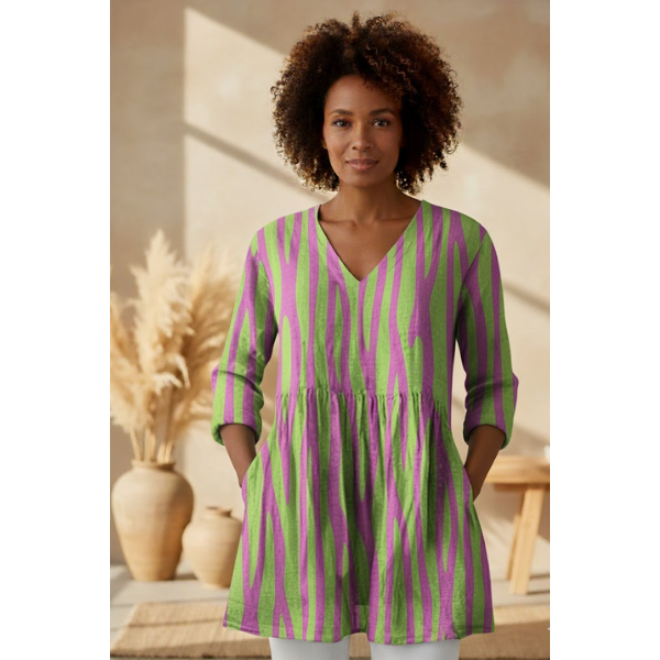 Gisella | Long V-Neck Shirt