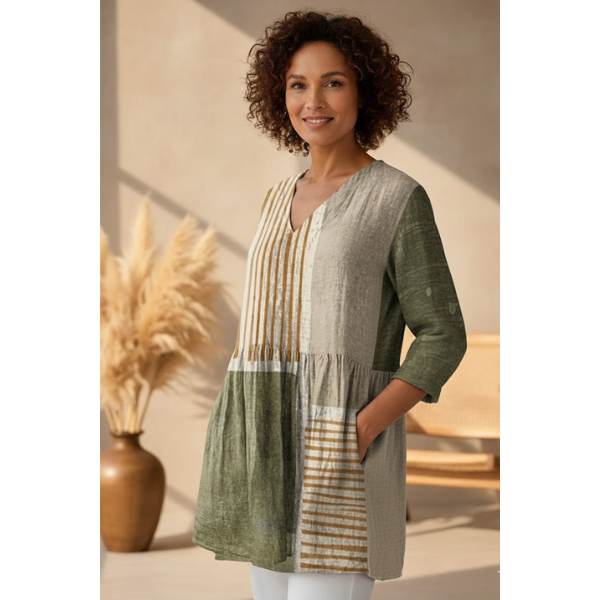 Halley | Long V-Neck Shirt