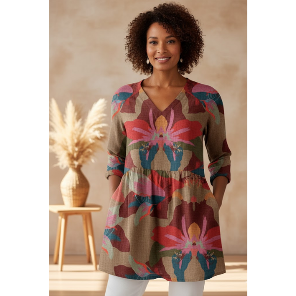 Harmony | Long V-Neck Shirt