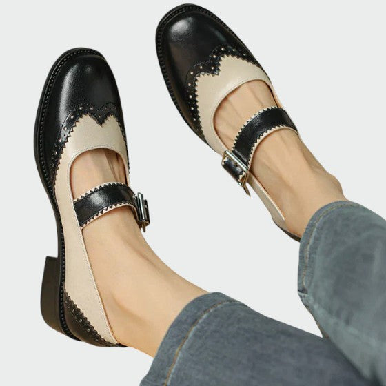 Olivia™ | Leather Mary Jane Shoes