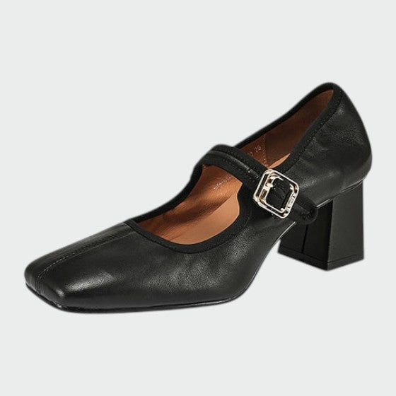 Olivia™ | Block-Heel Buckle Mary Jane Shoes
