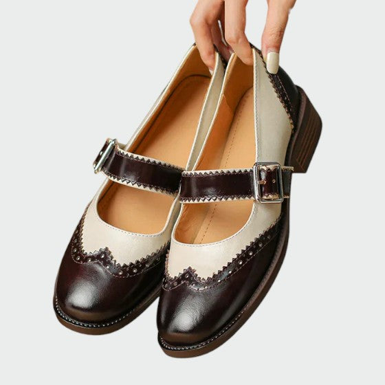 Olivia™ | Leather Mary Jane Shoes