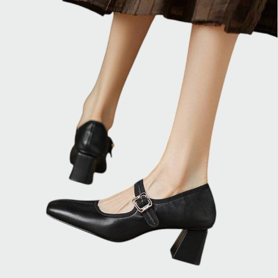 Olivia™ | Block-Heel Buckle Mary Jane Shoes